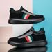 Plus Size Running Flying Woven Couple One Foot On Set Lazy Shoes, Men's Casual Sports Shoes_vogvips.com