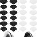 Self-Adhesive Shoe Repair Patches – Heart-Shaped Anti-Slip Insoles For Sneakers & Boots (4-Piece Set, White/Black, Ultra-Fiber Fabric)_vogvips.com