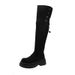2025 New Thick-Soled Chunky Heel Long For Women, Autumn And Winter Over-the-Knee Suede Slimming High Boots, Riding Boots_vogvips.com