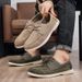 Men's Casual Slip-On Flat Shoes Easy Wear Sneakers Cross Border Style Comfortable Men's Footwear_vogvips.com