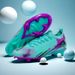 Seamless flying woven Messi football shoes Men's low top teen spike smash training sneakers_vogvips.com