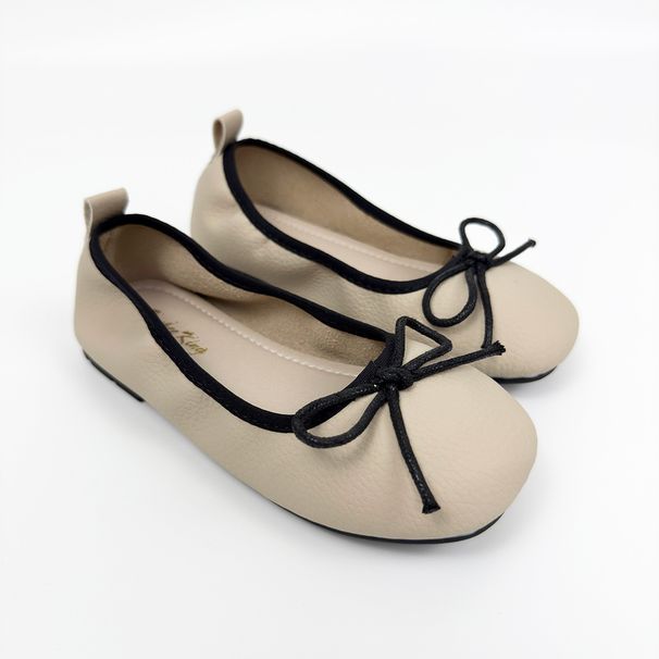 Kids' Shoes Ins Hot Selling Egg Roll Shallow Mouth Children's Flat Shoes Soft Sole New Gentle Versatile Girls Single Shoes Scoop Shoes_vogvips.com