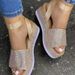 European American Foreign Trade Large Size Beach Thick-Soled For Women With Rhinestones And Colorful Diamonds, One-Strap_vogvips.com