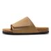 RUIZUSTOCK Cork Slippers Trendy Student Slide Sandals Men's Beach Shoes Nubuck Leather_vogvips.com