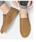 Men's British Style Leather Splicing Single Shoes Board Shoes Big Head Casual Leather Shoes Trendy Low-top Tooling_vogvips.com