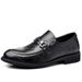 Suitable For All Seasons Men's Business Formal Casual Autumn New British Style Live Work Korean Version Slip-On Trendy Leather Shoes_vogvips.com