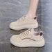 Little White Shoes Schoolgirl Trendy Versatile Platform Single Shoes Casual Shoes_vogvips.com