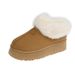 Women's Shoes Thick Soled Snow Boots Fashionable Women's Winter New Velvet Thickened Short Boots Non Slip_vogvips.com