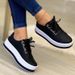 New For Women, Round Toe Thick Soled Casual Adhesive Shoes, Single Shoes_vogvips.com