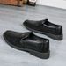 Men’s Shoes Men's Leather Shoes Business Formal Shoes Soft Bottom Non Slip Summer Men's Sandals Middle Aged And Elderly Dad Shoes Black Leather Shoes_vogvips.com