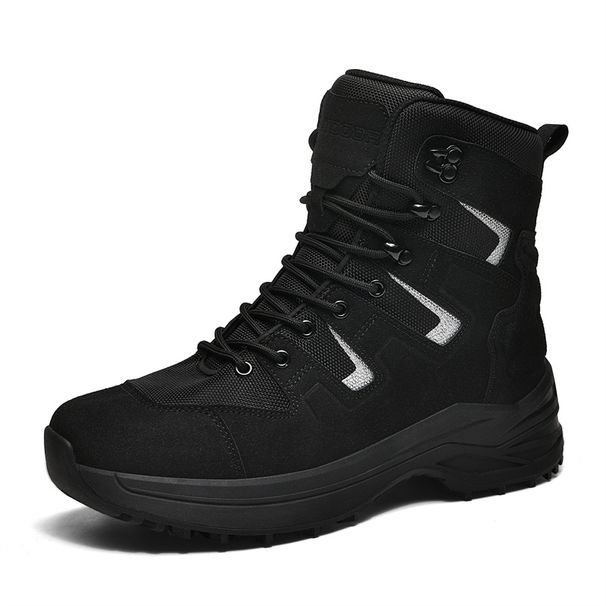 Outdoor Hiking Shoes Men Anti-slip Lace-up Breathable Wear-resistant High-top Boots Men Lace-up Low-top Casual Sports Shoes Men_vogvips.com