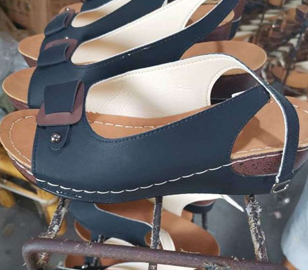 Fish Mouth Large Women's Shoes 2022 Summer New Style Slope Heel Buckle 43 Sandals_vogvips.com