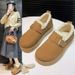 Thick-Soled Winter Fleece-Lined Warm Cotton 2025 New Snow Boots Short Low-Cut Furry Shoes For Women_vogvips.com