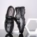 Summer Men's Sandals Made Of Cowhide, Breathable, Hollow Out, Non Slip, Casual, Middle-aged And Dad, Elderly, Leather_vogvips.com