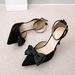 2026 Summer New Thin Heel Single With One-Strap Buckle, Hollow Pointed Toe High Heels, Fashion Bowknot Women's Shoes_vogvips.com