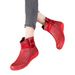 Plus Size Short 2024 Autumn Winter New Flat Martin Boots British Style Low Tube Women's Single Shoes_vogvips.com