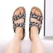 Kidmi New Women's House Sandals Cork Sole Womens Suede Soft Comfortable Mules Clogs Non-slip Beach Slippers_vogvips.com