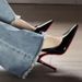 2025 New Fashion Women's Pointed Toe High Quality Heels Red Sole And Open Back, Elegant Back Patent Leather Sandals With Thin Heel_vogvips.com