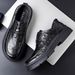 Men's shoes Fashion leather shoes Men's shoes Leather high-end summer hollow leather shoes men's summer shoes business formal wear_vogvips.com