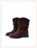 2025 New Autumn Winter Slouch Western Cowboy Summer Mid-Calf British Style Martin Women Short Boots_vogvips.com