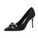 Women's Shoes Women Stilettos Spring Classic Style Elegant Basics Casual Business Wedding Party Fashion Black French Sexy Shallow Mouth Pointed Shoes_vogvips.com
