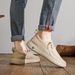 Euro Step Autumn Winter New Trend British Style Leather Thick Lightweight Casual Low Top Soft Sole Board Shoes Personality_vogvips.com