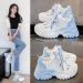 Women's Breathable Dad Spring 2025 New Thick Bottom Sports Heightening Mesh Surface Fashionable Casual Shoes_vogvips.com