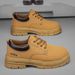 Men's Work Boots Slip-Resistant Durable Casual Shoes For Outdoor Hiking Construction With Rubber Sole Work Wear Labor Protection Shoes_vogvips.com