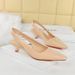 SEVEN BIG TREES Women's Pointed Toe Low Heel Pumps - Patent Leather Hollow Out Slip-On Shoes With Ankle Strap For Elegant & Slim Look_vogvips.com