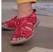 New Women's Shoes Roman Wedge Sandals Round Toe Velcro One Line Plus Size Beach Pure_vogvips.com