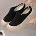 Summer Breathable Mesh Sneakers For Ladies Soft Sole Women S Casual Slip On Mules Slippers Flat Bottom Vulcanize Shoes_vogvips.com