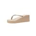 Thick-soled Women's Summer Fashion Beach Flip-flops, Korean Black Mid-high Wedge Heel Slip-resistant Sandals_vogvips.com