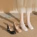 Women's Shoes Style Autumn And Winter Square Toe Patent Leather High Heels For Women Thick Heels Mary Jane Waterproof Platform Thick Sole_vogvips.com