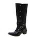 Pointed Toe Hot Girl Chunky Heel Knight Women 2023 Autumn Winter New Niche Over-the-Knee Long Rivet High Boots_vogvips.com