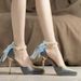 2025 New Style One-Strap Pearl Chain Platform Stiletto Sandals, Comfortable Bowknot Design, Non-Tiring High Heels For_vogvips.com