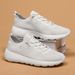 Lace Up Flyknit Sports For Men Women, Breathable And Lightweight Couple Running High Elastic Thick Sole Mesh Shoes,_vogvips.com