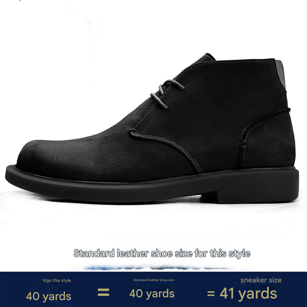 European Warm Series Martin British Style Genuine Leather High-top Desert Fashion Work Shoes Autumn Mid-top Men's Boots_vogvips.com