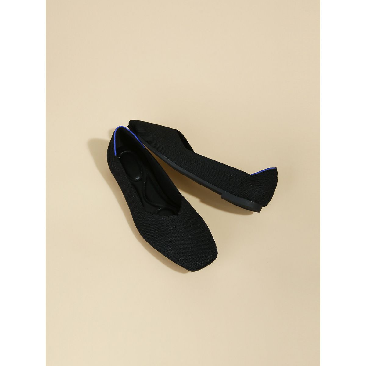Princess Flyknit Pointed Toe Large Size Women's Shoes Egg Roll Knitted Flat Soft Sole Breathable Woven Loafers Spring_vogvips.com