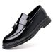 Leather For Autumn Business Dress, Oversized Casual Soft Soled Black Men's Wedding And Groom's Shoes_vogvips.com