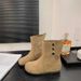 Unique Style Slouch Short For Women 2025 Autumn Winter Thick Heel Square Toe Western Cowboy Riding Martin Boots_vogvips.com