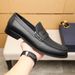 High-End Fashion Genuine Leather Casual Shoes Commuting Black Business Men's Slip-On Comfortable Penny Loafers_vogvips.com