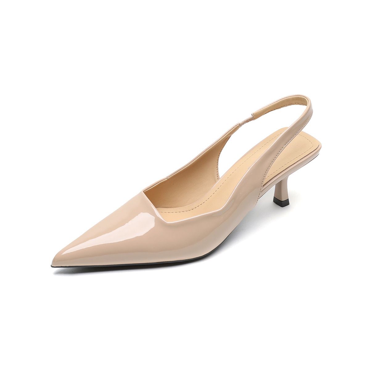 2026 Spring/Summer New Versatile Sandals For Women, Fairy-Style Single Shoes With Thin , Mid-Heel Pointed-Toe High_vogvips.com