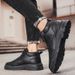 European Warm Series Martin 2025 Autumn Winter Men's Sports Ultra-fine Fiber Surface Warm Side Zipper Low-top Work Boots_vogvips.com
