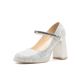 2026 Women's Square-Toed High Heels With Chunky Heel Strap, French Fairy Style, Elegant And Sexy, Waterproof Platform_vogvips.com
