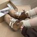 Women Boxing Boots Hidden Heel Height Increasing Short Boxing Boots For Women, Genuine Leather, Two-Tone Shoelaces, Small Size, Casual_vogvips.com