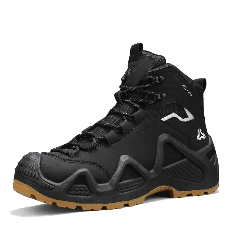 Men Tactical Boots With Straps For Combat Training Waterproof Straps Multifunctional Motorcycle Outdoor Breathable Hiking Shoes_vogvips.com