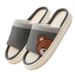 Four Seasons Linen Floor Slippers Home Couple Thick Bottom Non-slip Comfortable Sweat-absorbing Breathable Cotton_vogvips.com