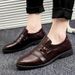 Autumn Winter Business Formal Casual Leather Men's Korean Style Trendy Groomsmen Shoes_vogvips.com