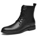 Fleece Martin Boots Men's Black Leather Boots Casual Warm High Top Boots_vogvips.com