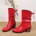 New Plus Size Fashion For Women In Autumn Winter, With Sloping Heel And A Pointed Midsole, Women's Martin Boots_vogvips.com